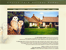 Tablet Screenshot of churchfarmholidayhomes.com